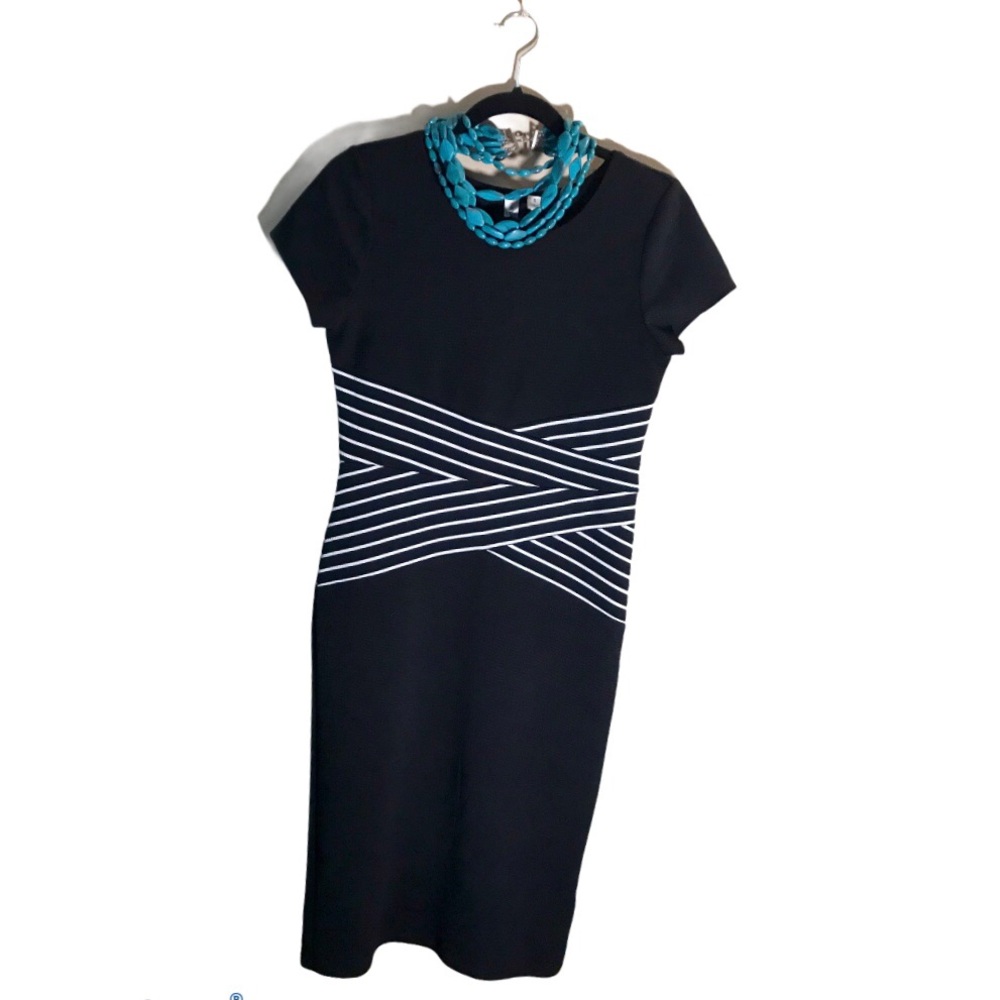 TACERA Midi Black Dress